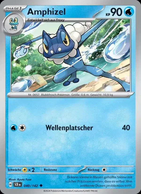 Amphizel 040/142 – Pokémon Stellarkrone Karte