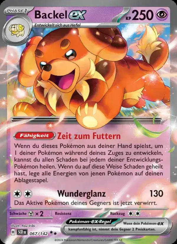 Backel ex 067/142 – Pokémon Stellarkrone Karte