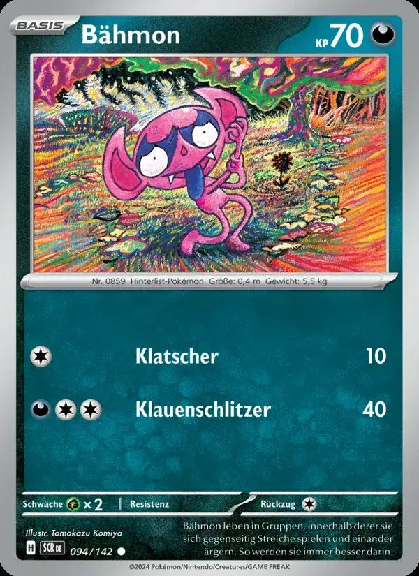 Bahmon 094/142 – Pokémon Stellarkrone Karte