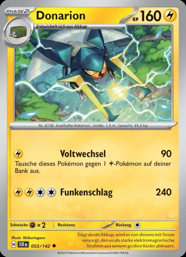 Donarion 053/142 – Pokémon Stellarkrone Karte