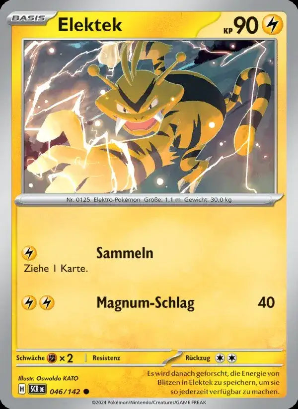 Elektek 046/142 – Pokémon Stellarkrone Karte