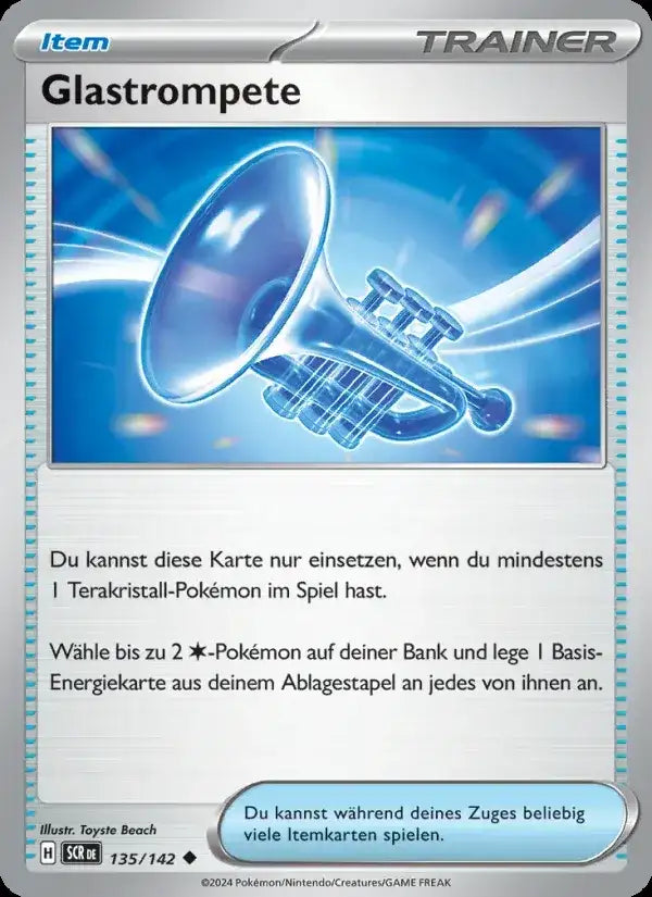 Glastrompete 135/142 – Pokémon Stellarkrone Karte