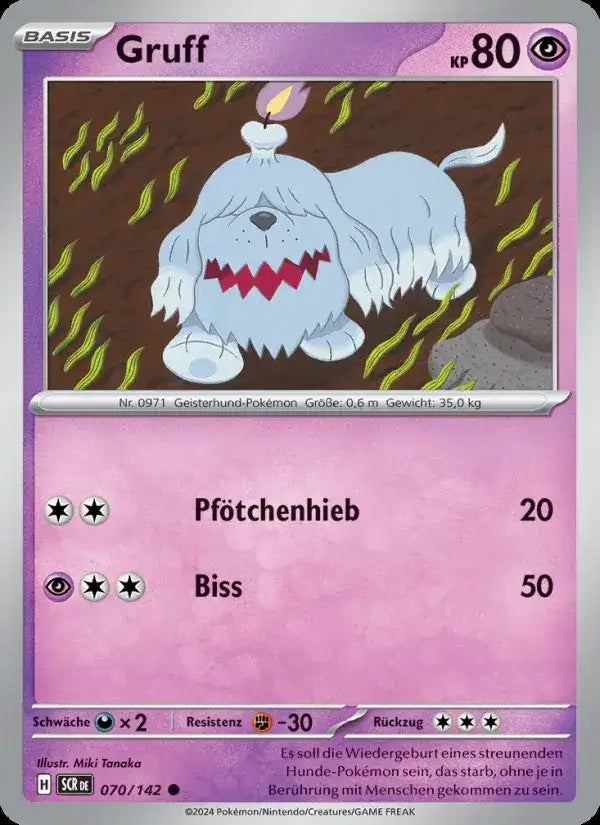 Gruff 070/142 – Pokémon Stellarkrone Karte
