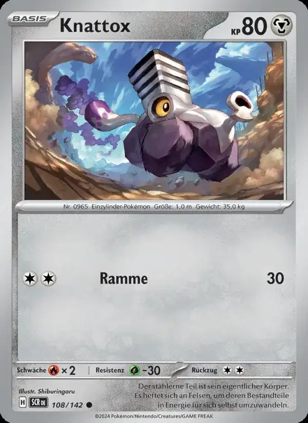 Knattox 108/142 – Pokémon Stellarkrone Karte