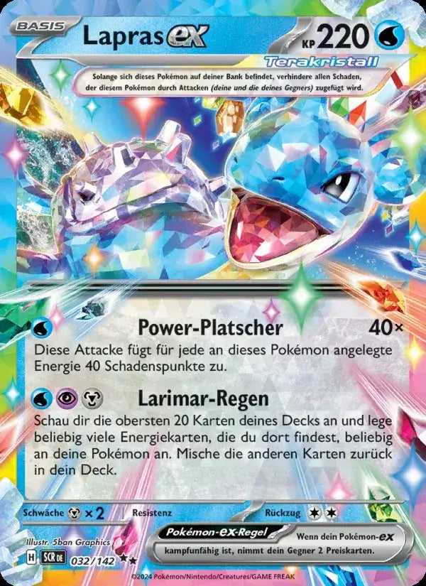 Lapras ex 032/142 – Pokémon Stellarkrone Karte
