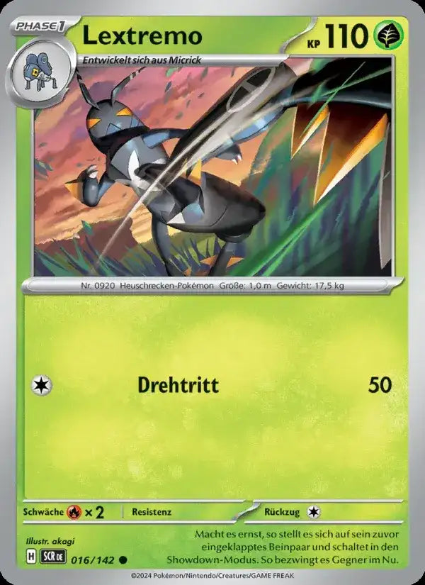 Lextremo 016/142 – Pokémon Stellarkrone Karte