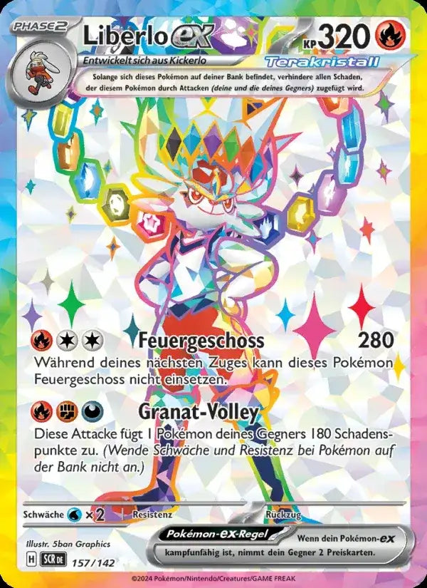 Liberlo ex 157/142 – Pokémon Stellarkrone Karte