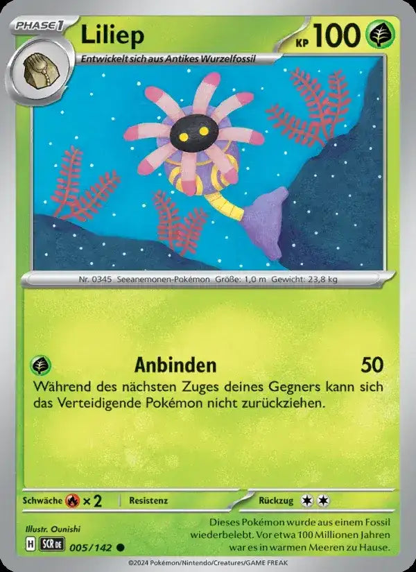 Liliep 005/142 – Pokémon Stellarkrone Karte