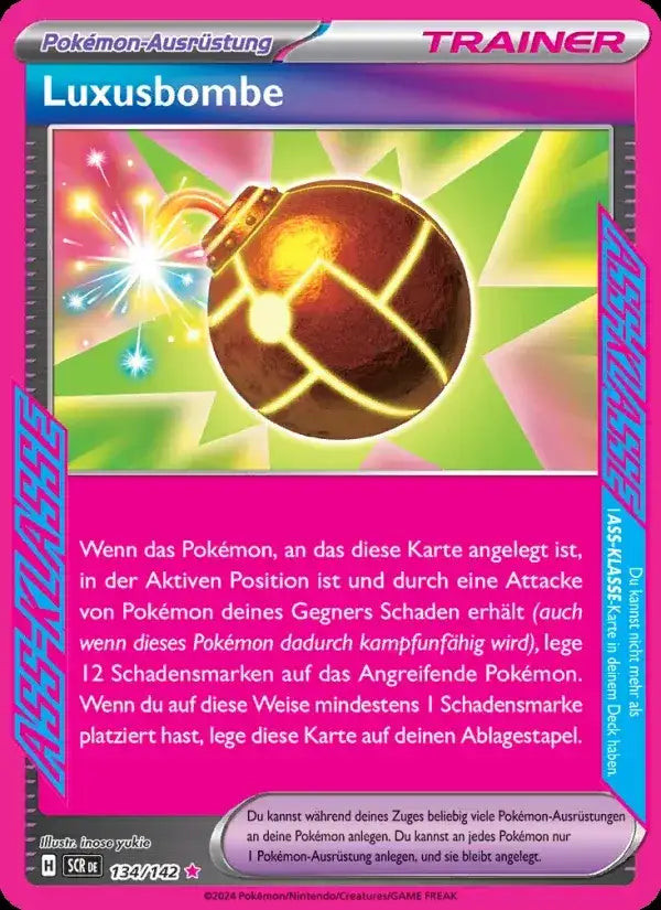 Luxusbombe 134/142 – Pokémon Stellarkrone Karte