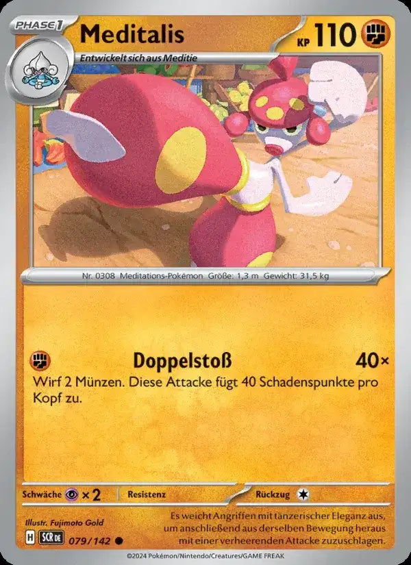 Meditalis 079/142 – Pokémon Stellarkrone Karte