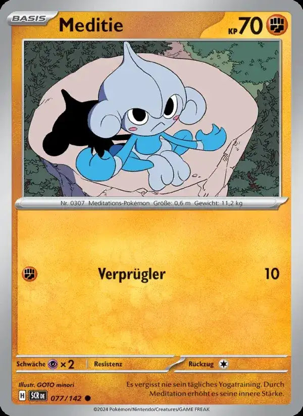 Meditie 077/142 – Pokémon Stellarkrone Karte
