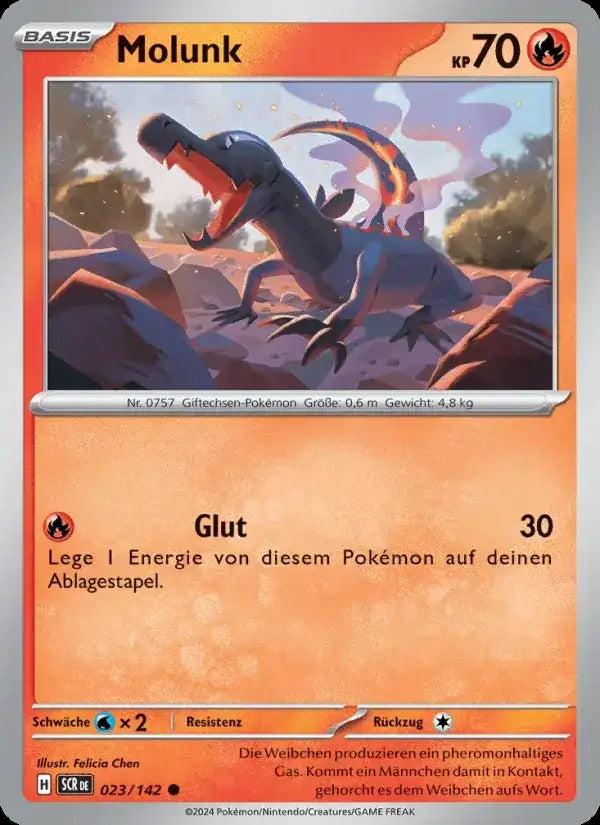 Molunk 023/142 – Pokémon Stellarkrone Karte