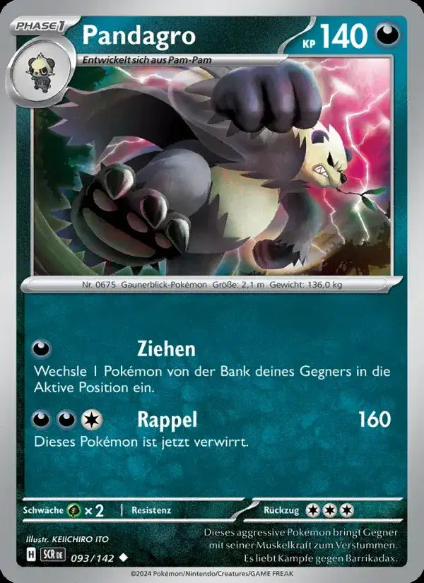 Pandagro 093/142 – Pokémon Stellarkrone Karte