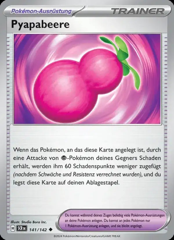 Pyapabeere 141/142 – Pokémon Stellarkrone Karte