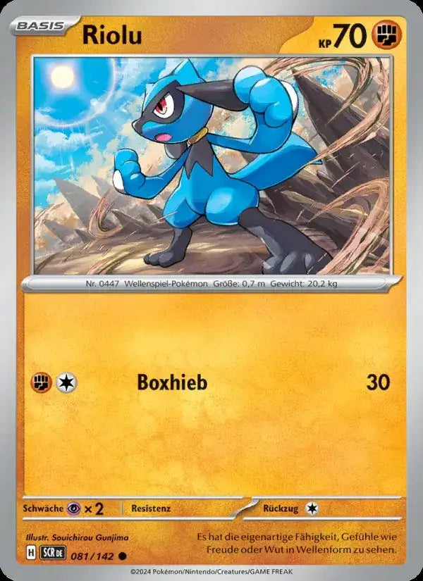 Riolu 081/142 – Pokémon Stellarkrone Karte