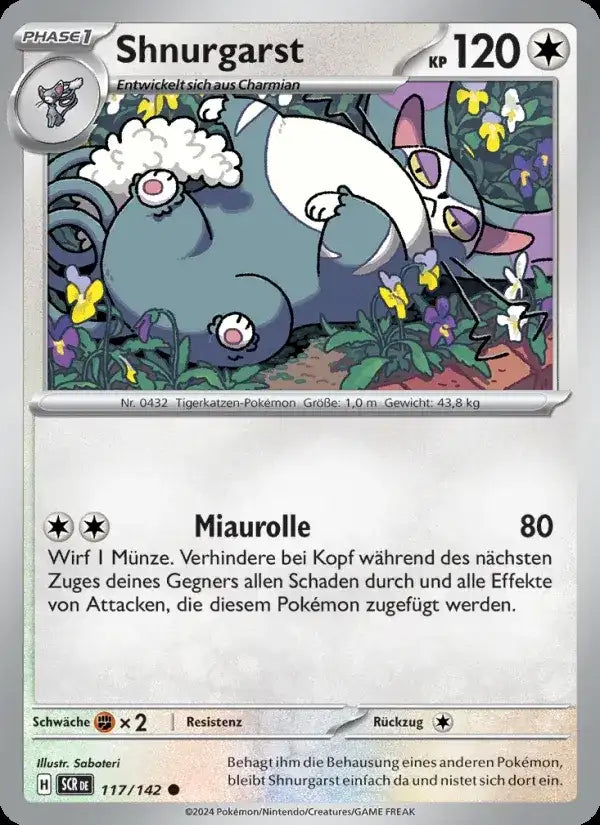 Shnurgarst 117/142 – Pokémon Stellarkrone Karte