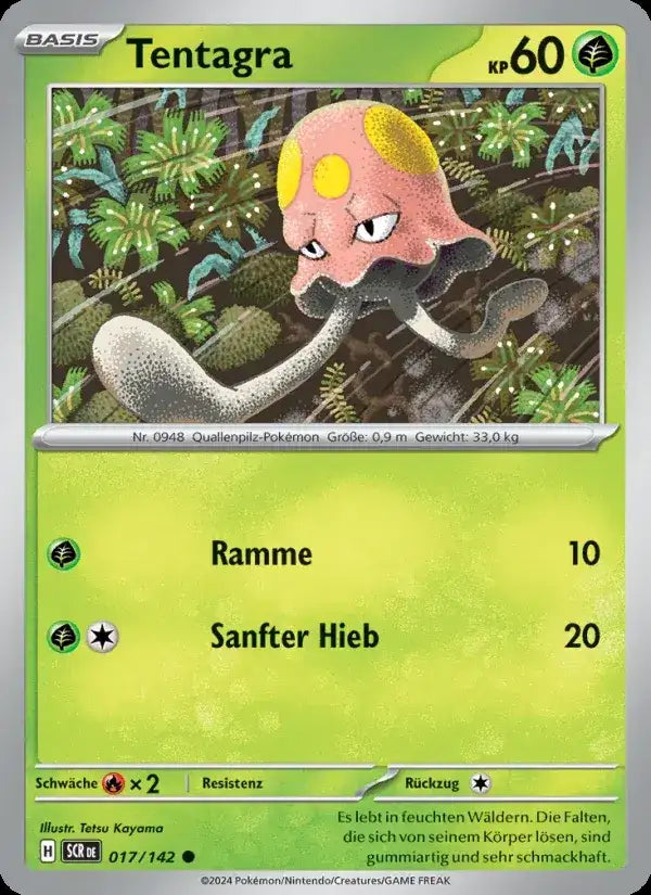 Tentagra 017/142 – Pokémon Stellarkrone Karte