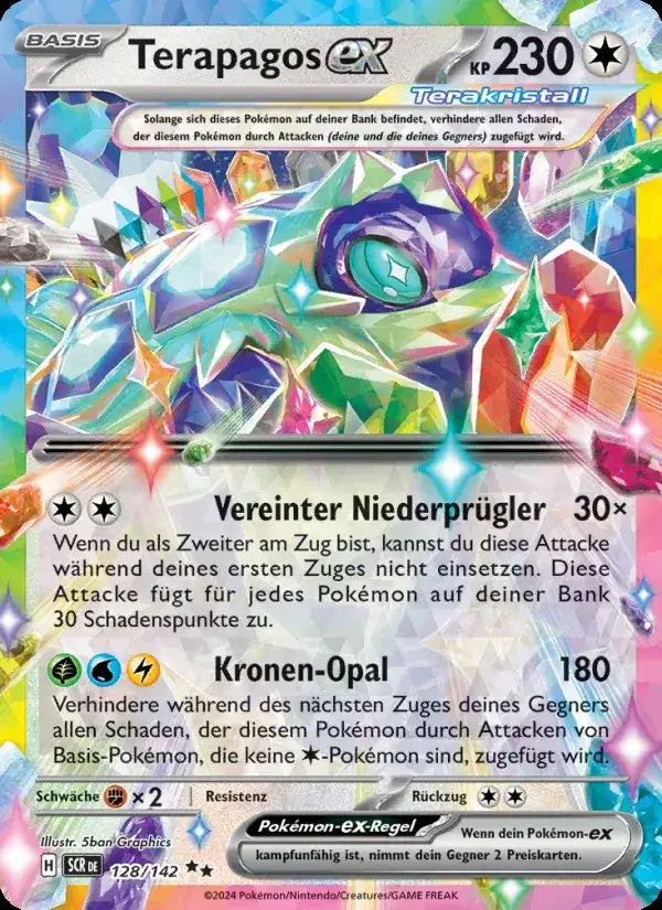 Terapagos ex 128/142 – Pokémon Stellarkrone Karte
