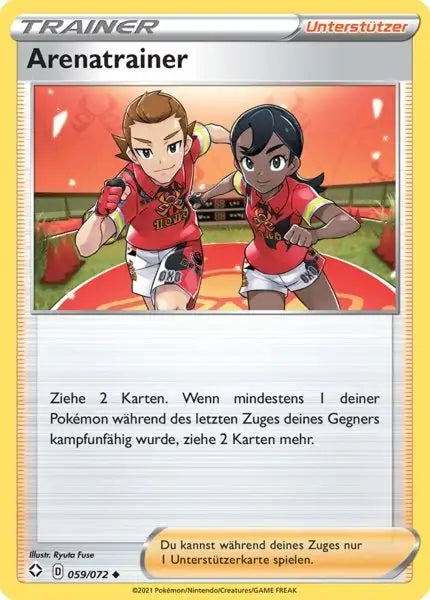 arenatrainer 059/072 – Pokémon Glänzendes Schicksal Karte