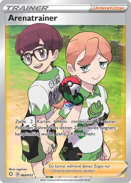 arenatrainer 068/072 – Pokémon Glänzendes Schicksal Karte