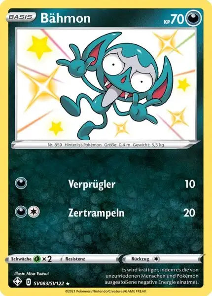 Baehmon SV083/SV122 – Pokémon Glänzendes Schicksal Karte