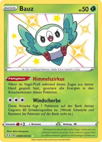 Bauz SV001/SV122 – Pokémon Glänzendes Schicksal Karte