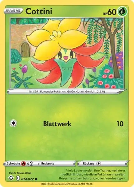 cottini 014/072 – Pokémon Glänzendes Schicksal Karte