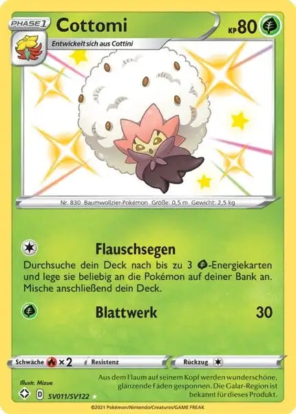 Cottomi SV011/SV122 – Pokémon Glänzendes Schicksal Karte