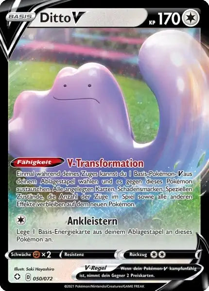 ditto v 050/072 – Pokémon Glänzendes Schicksal Karte