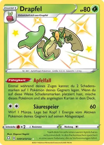 Drapfel SV013/SV122 – Pokémon Glänzendes Schicksal Karte
