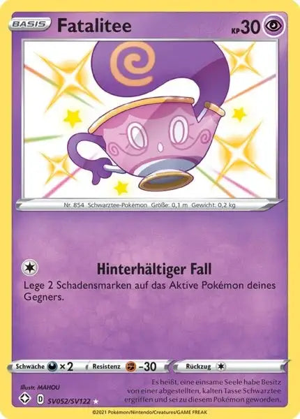 Fatalitee SV052/SV122 – Pokémon Glänzendes Schicksal Karte