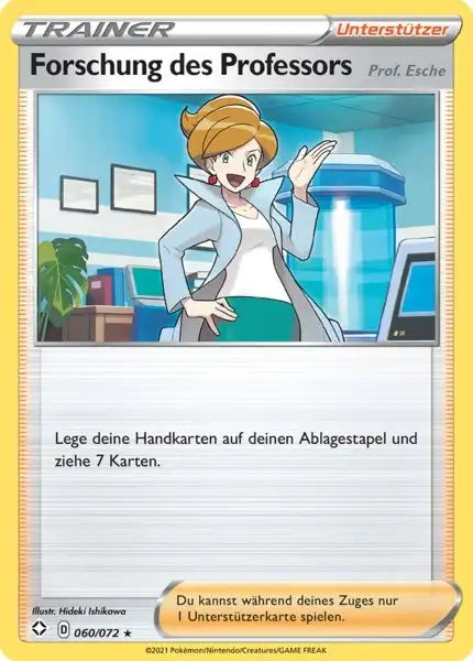 forschung 060/072 – Pokémon Glänzendes Schicksal Karte