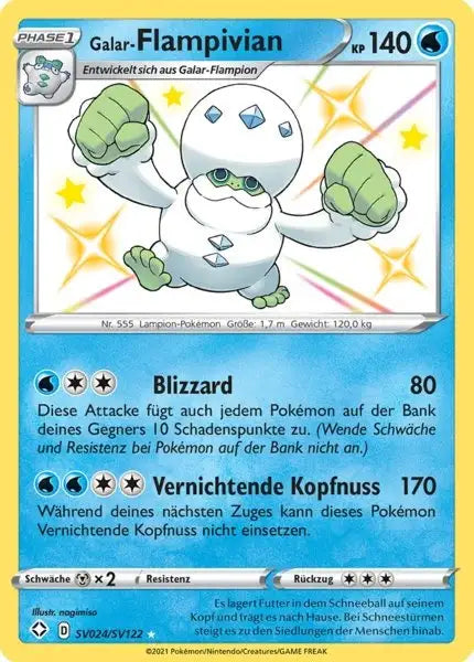 Galar Flampivian SV024/SV122 – Pokémon Glänzendes Schicksal Karte