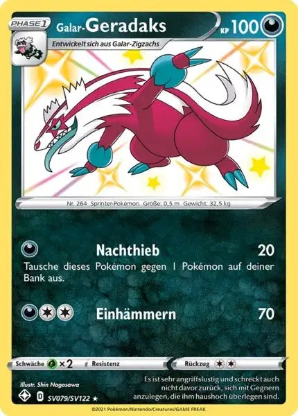 Galar Geradaks SV079/SV122 – Pokémon Glänzendes Schicksal Karte