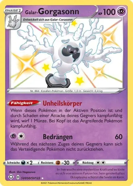 Galar Gorgasonn SV050/SV122 – Pokémon Glänzendes Schicksal Karte