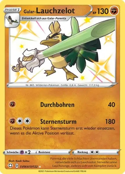 Galar Lauchzelot SV064/SV122 – Pokémon Glänzendes Schicksal Karte
