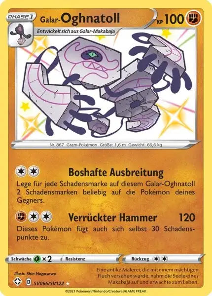 Galar Oghnatoll SV066/SV122 – Pokémon Glänzendes Schicksal Karte