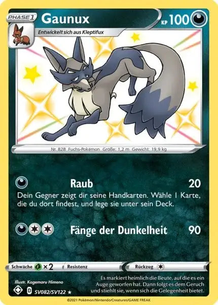 Gaunux SV082/SV122 – Pokémon Glänzendes Schicksal Karte