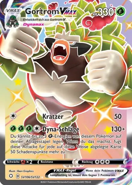 Gortrom VMAX SV106/SV122 – Pokémon Glänzendes Schicksal Karte