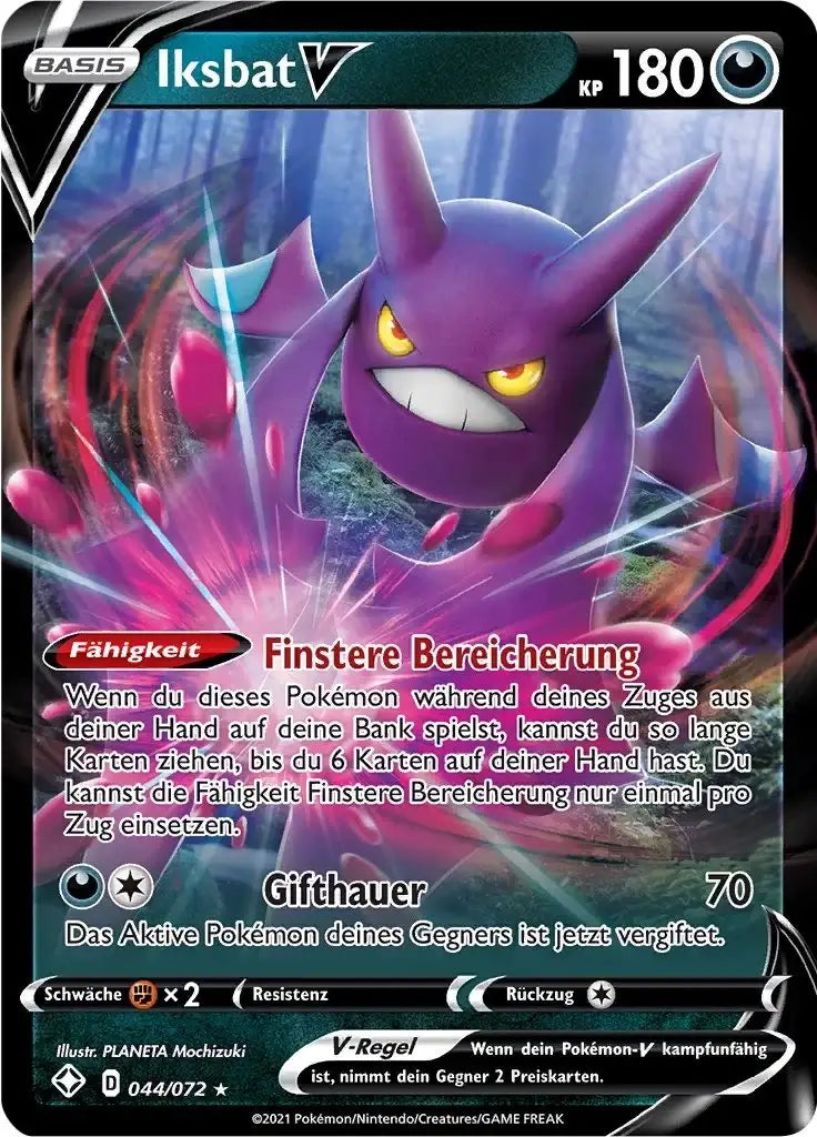 iksbat v 044/072 – Pokémon Glänzendes Schicksal Karte