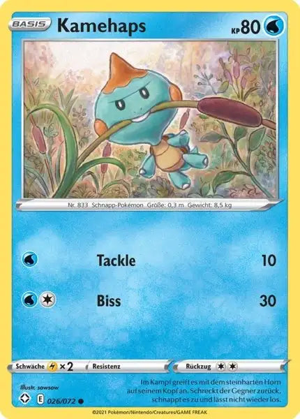 kamehaps 026/072 – Pokémon Glänzendes Schicksal Karte