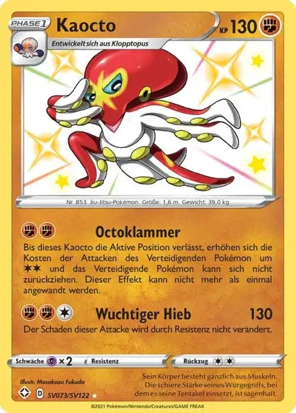Kaocto SV073/SV122 – Pokémon Glänzendes Schicksal Karte