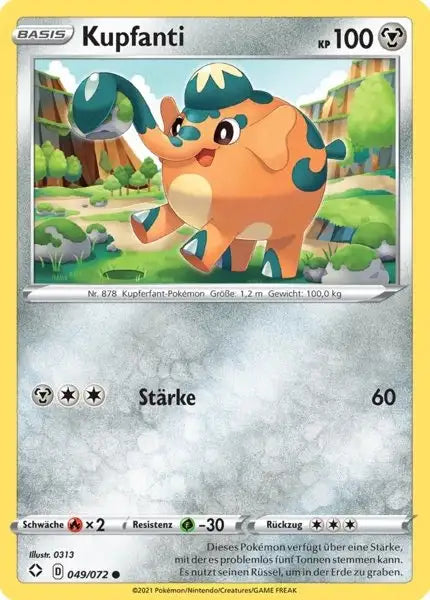 kupfanti 049/072 – Pokémon Glänzendes Schicksal Karte