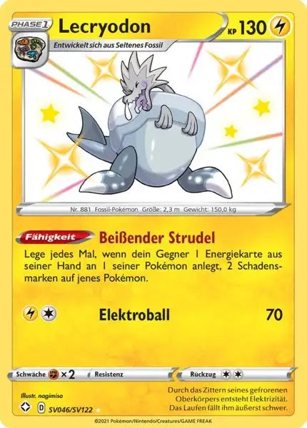 Lecryodon SV046/SV122 – Pokémon Glänzendes Schicksal Karte