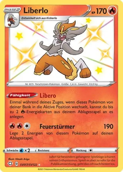 Liberlo SV017/SV122 – Pokémon Glänzendes Schicksal Karte