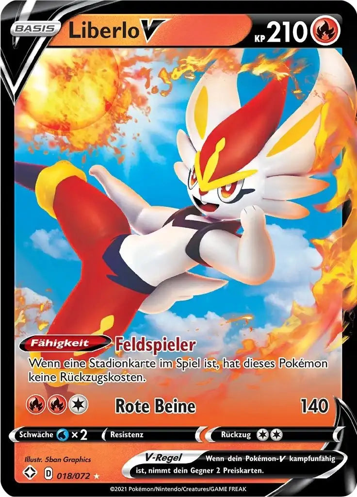 liberlo v 018/072 – Pokémon Glänzendes Schicksal Karte