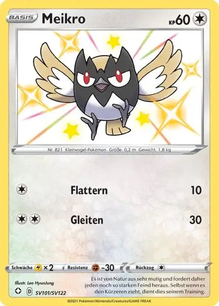 Meikro SV101/SV122 – Pokémon Glänzendes Schicksal Karte