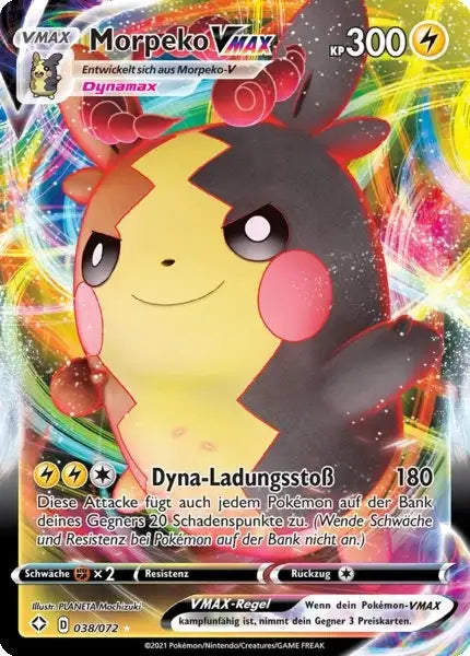 morpeko vmax 038/072 – Pokémon Glänzendes Schicksal Karte