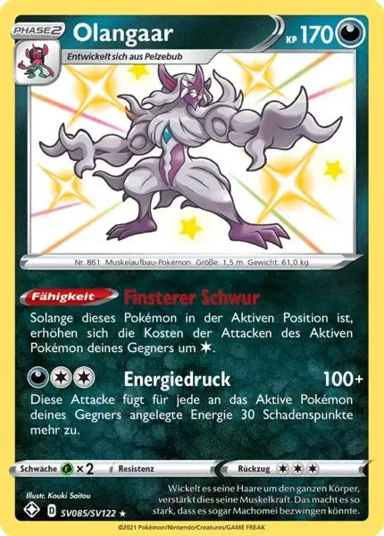 Olangaar SV085/SV122 – Pokémon Glänzendes Schicksal Karte