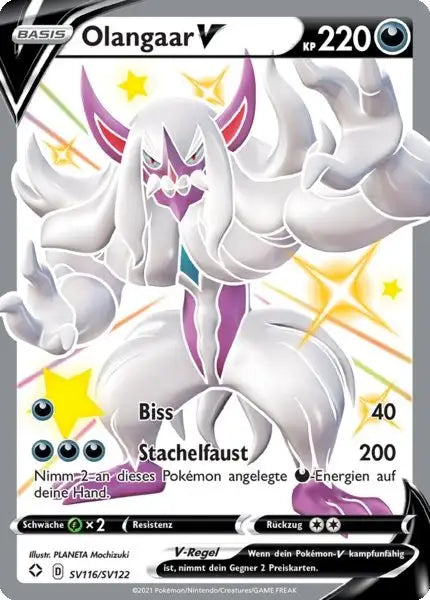 Olangaar V SV116/SV122 – Pokémon Glänzendes Schicksal Karte